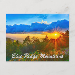 Carte Postale lever du soleil des Blue Ridge Mountains