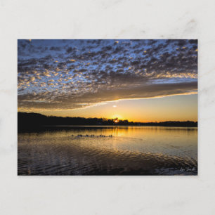 Carte Postale Lever du soleil du lac Winnemaug