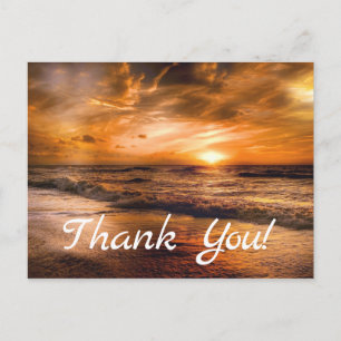 Carte Postale Lever du soleil et paysage marin