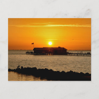Carte Postale Lever du soleil sur Anna Maria City Pier