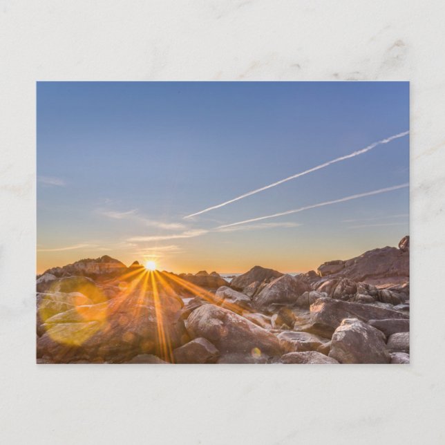 Carte Postale Lever Du Soleil Sur La Plage Armação À Florianópol (Devant)