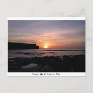 Carte Postale Lever Du Soleil Sur La Quai De St Andrews