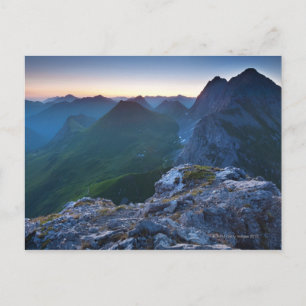 Carte Postale Lever du soleil sur mt. falschkogel, dans le lecht