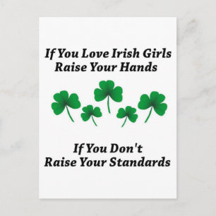 Carte Postale Levez Les Mains Pour Les Irlandaises