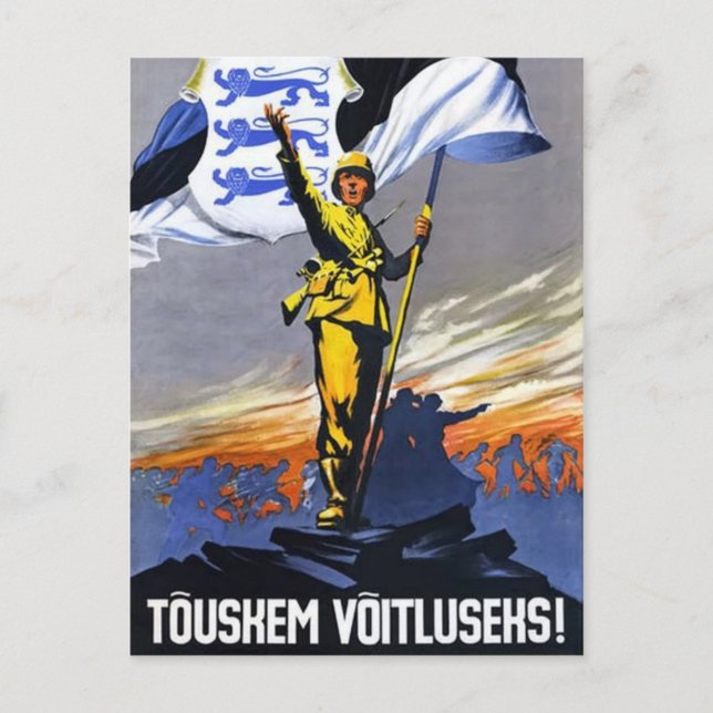 Carte Postale Levez-vous, Estonie ! (Devant)