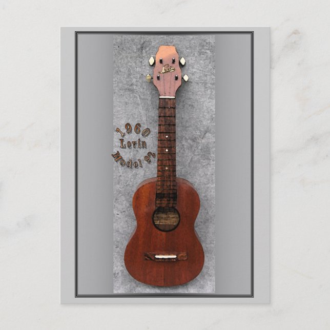 Carte postale Levin Ukulele 1960 (Devant)