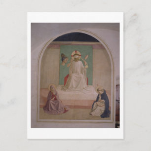 Carte Postale L'évocation du Christ avec la Vierge et Saint Domi