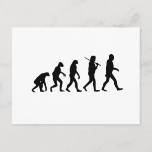 Carte Postale L'évolution de l'homme