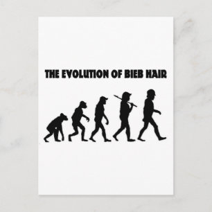 Carte Postale L'évolution des cheveux