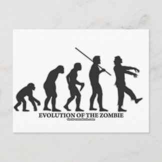 Carte Postale L'évolution des zombies