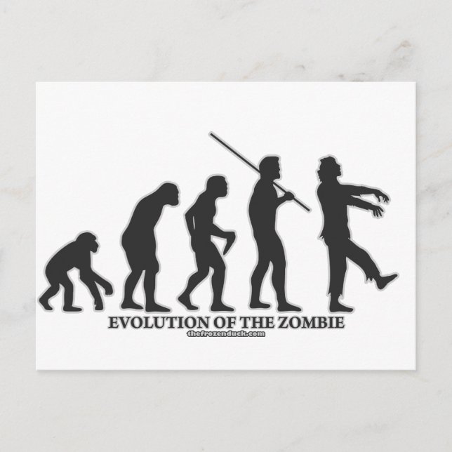 Carte Postale L'évolution des zombies (Devant)