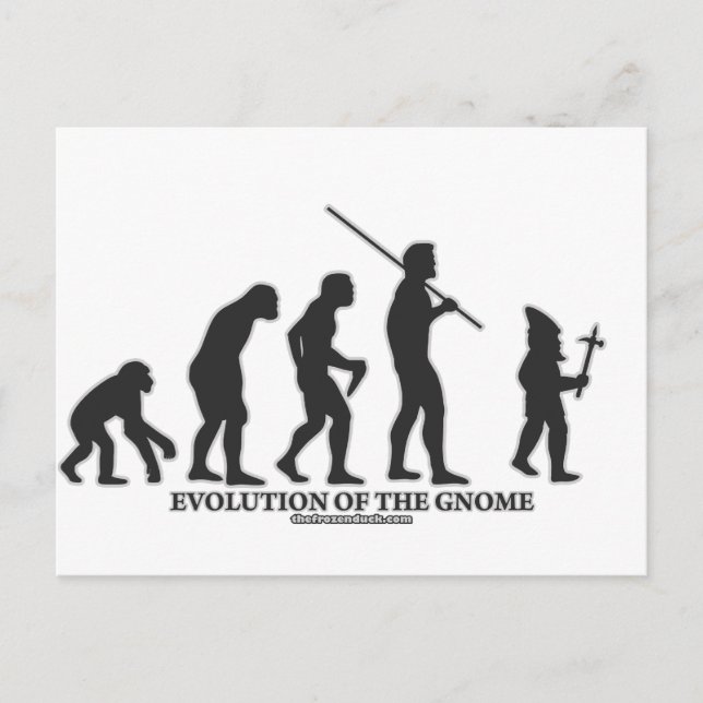 Carte Postale L'évolution du Gnome (Devant)