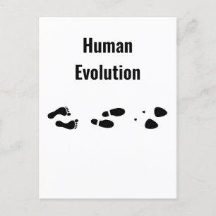 Carte Postale L'évolution humaine pieds nus pour guérir