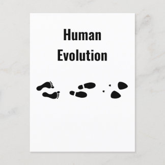 Carte Postale L'évolution humaine pieds nus pour guérir