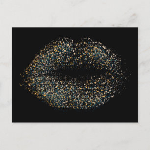 Carte Postale Lèvres d'art Abstrait modernes #4