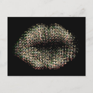 Carte Postale Lèvres d'art Abstrait modernes #9