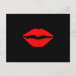 Carte postale Lèvres rouges
