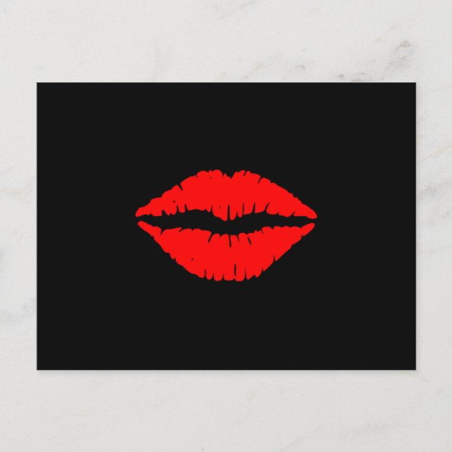 Carte postale Lèvres rouges (Devant)