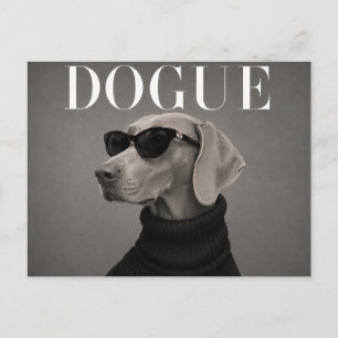 Carte Postale Lévrier Luxe Weimaraner Haute