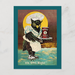 Carte Postale Levure magique du hibou