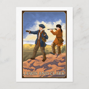 Carte Postale Lewis et Clark Explorer l'Ouest