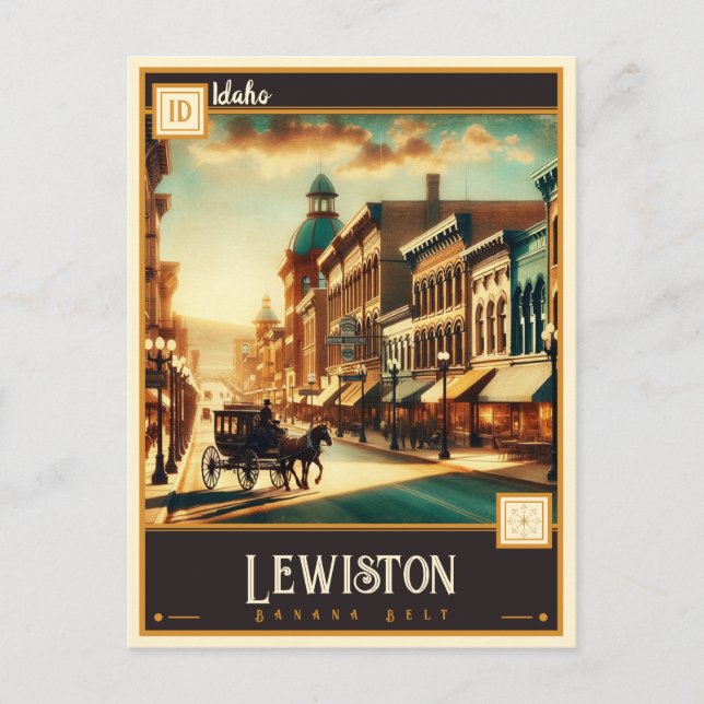 Carte Postale Lewiston, Idaho  | Vintage (Devant)
