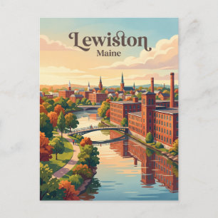 Carte Postale Lewiston, Maine