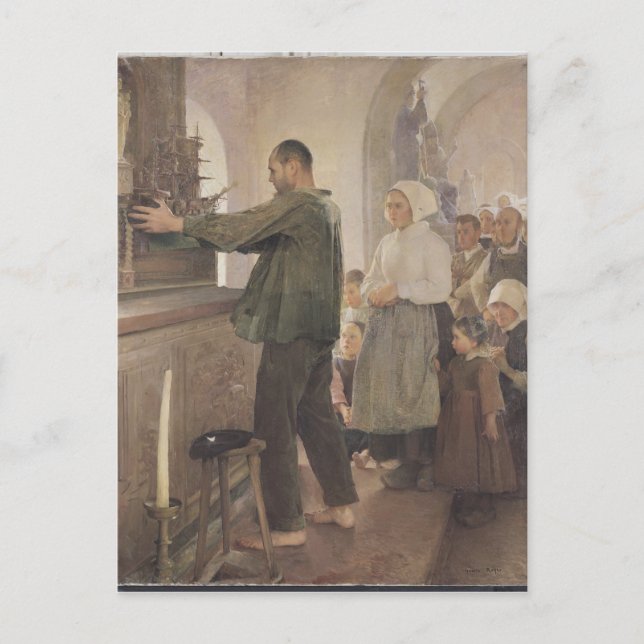 Carte Postale L'Ex Voto, 1898 (Devant)