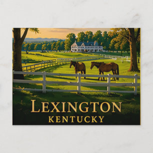 Carte Postale Lexington Kentucky Bluegrass Country & élevages de