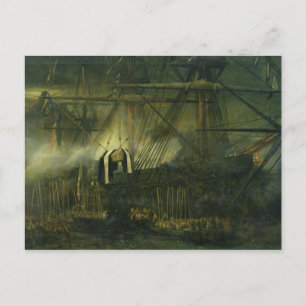 Carte Postale L'expédition des cendres de Napoléon à bord
