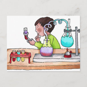 Carte Postale L'expérience de la science du chien