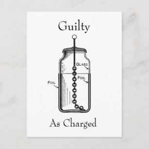 Carte Postale Leyden Jar coupable