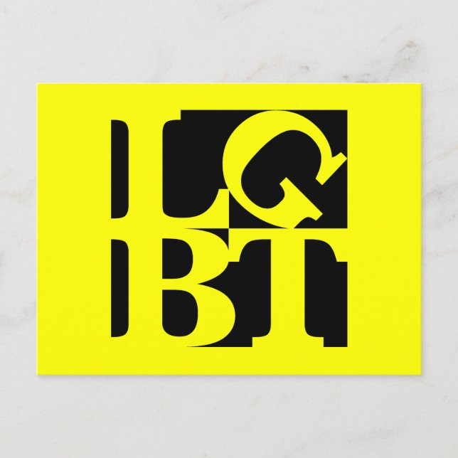 Carte postale LGBT Black Pop (Devant)