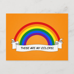 Carte Postale LGBT rainbow pride  Postcard