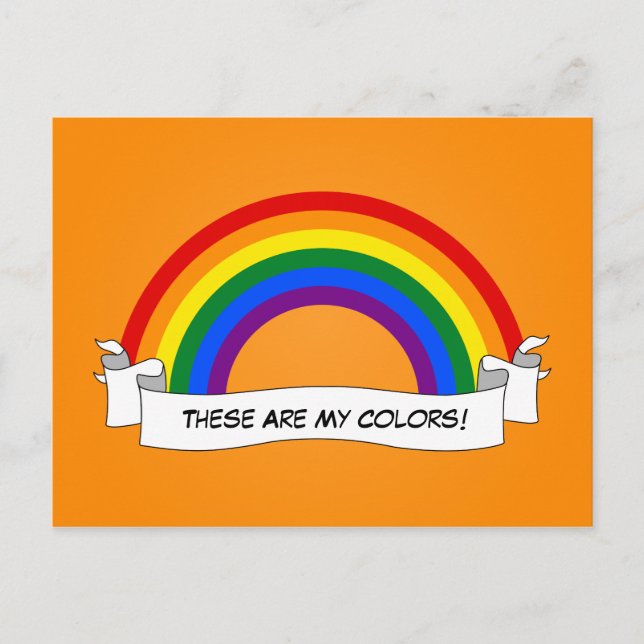 Carte Postale LGBT rainbow pride  Postcard (Devant)