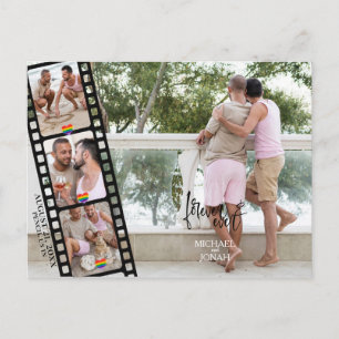 Carte Postale LGBTQ 4 PHOTO moderne Filmstrip Enregistrer la dat