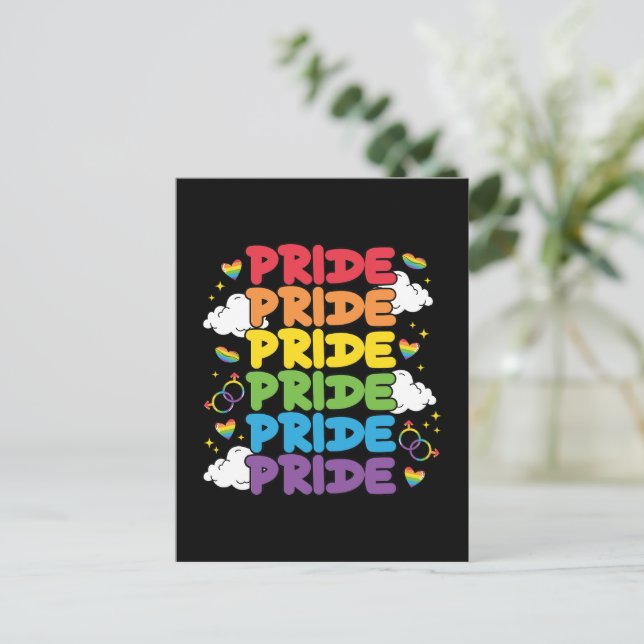 Carte Postale LGBTQ - Mois de la fierté (Debout devant)