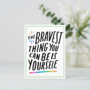 Carte Postale LGBTQIA+ - La Chose La Plus Brave Qu