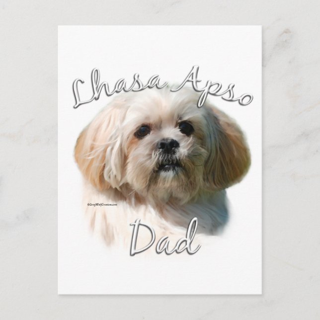 Carte Postale Lhasa Apso Papa 2 (Devant)
