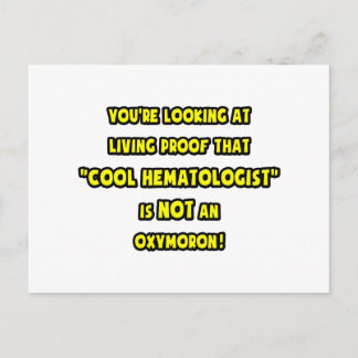 Carte Postale L'hématologue cool n'est pas un oxymoron