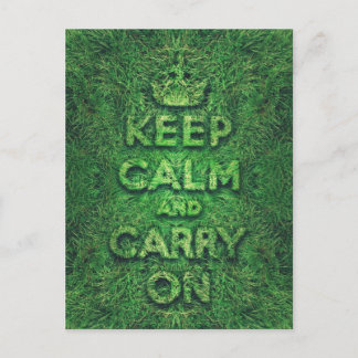 Carte Postale L'herbe verte garde le calme et continue