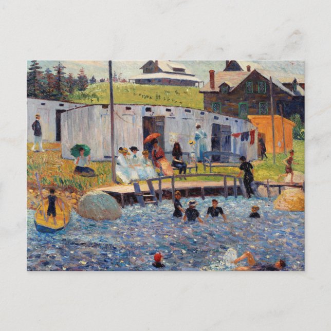 Carte Postale L'heure de la baignade de Renoir Impressionniste P (Devant)