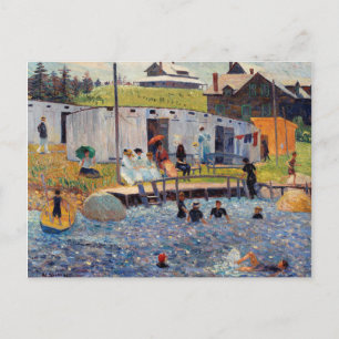 Carte Postale L'heure de la baignade de Renoir Impressionniste P