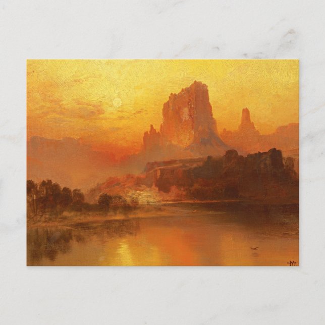 Carte Postale L'Heure dorée, Moran, 1875 (Devant)