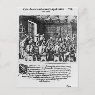 Carte Postale L'histoire de l'oeuf de Christophe Colomb