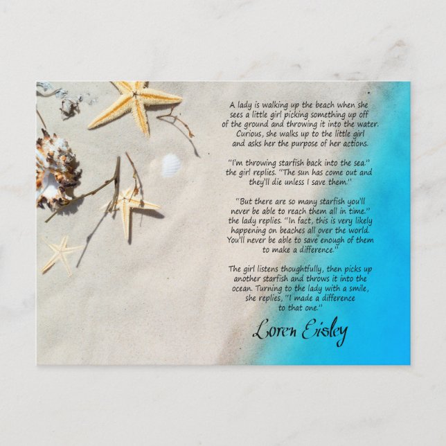 Carte Postale L'histoire de Starfish (Devant)
