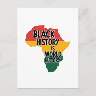 CARTE POSTALE L'HISTOIRE DES NOIRS EST L'HISTOIRE DU MONDE