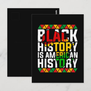 Carte Postale L'histoire des Noirs est l'histoire patriotique am
