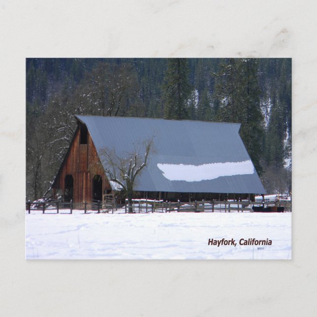 Carte Postale L'hiver en montagne..... (Devant)
