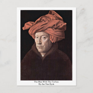 Carte Postale L'Homme Avec Le Turban, Par Jan Van Eyck